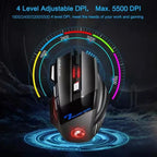 Mouse Gamer Profissional X7 – 3200 DPI com Design Ergonômico e LED