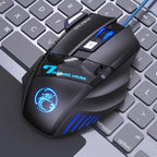 Mouse Gamer Profissional X7 – 3200 DPI com Design Ergonômico e LED