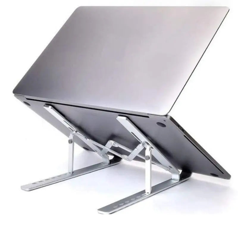 Suporte De Alumínio Ajustável Para Notebook E Macbook Escritório