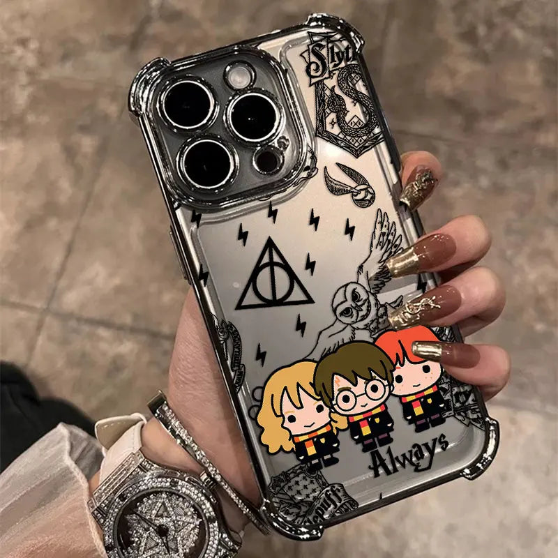 Case Harry Potter Edição Especial — Transparente Anti Impacto para iPhone 11 ao 16