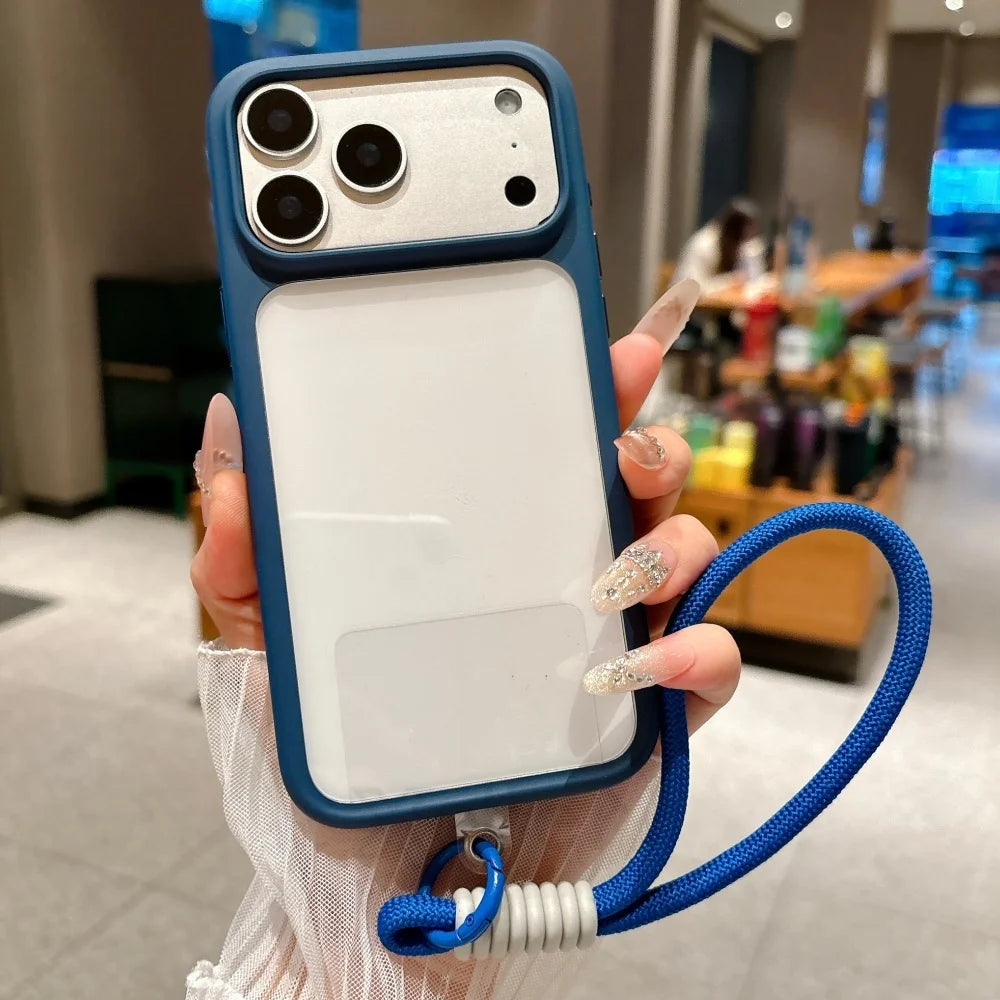 Case Transparente com Botão Inteligente da Câmera – Proteção Premium para iPhone 17