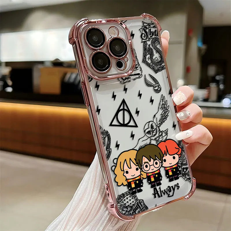 Case Harry Potter Edição Especial — Transparente Anti Impacto para iPhone 11 ao 16