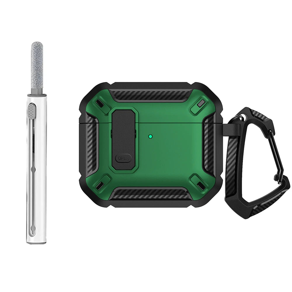 Case Elite Blindada – Ultra Proteção com Trava de Segurança (AirPods 4)