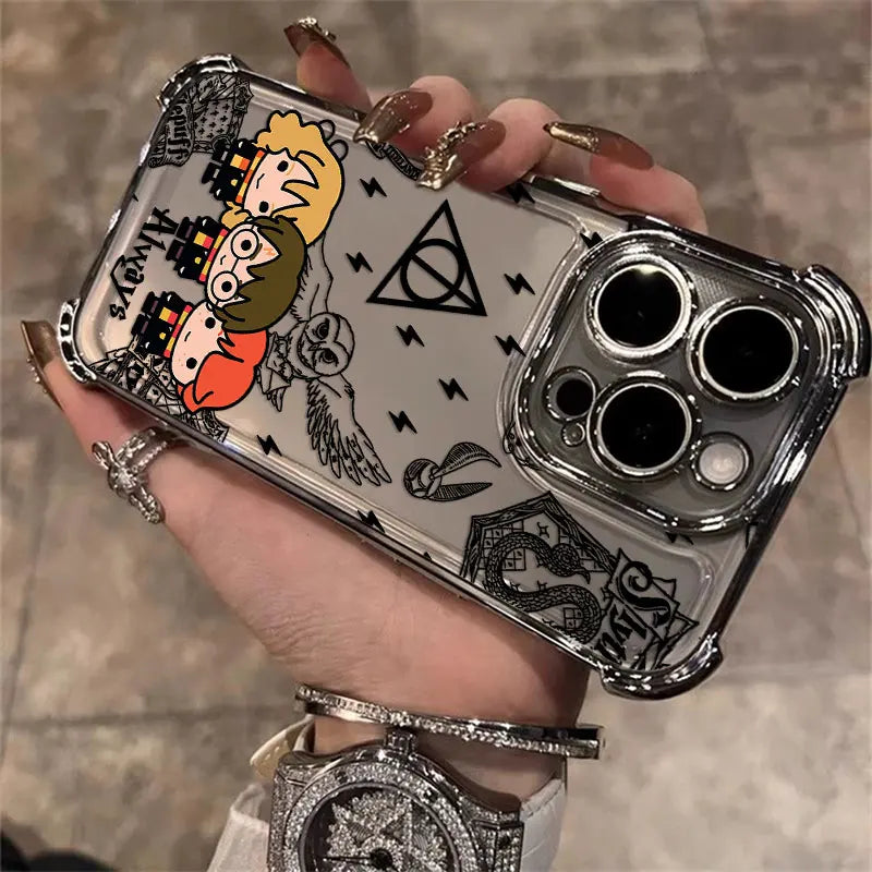 Case Harry Potter Edição Especial — Transparente Anti Impacto para iPhone 11 ao 16