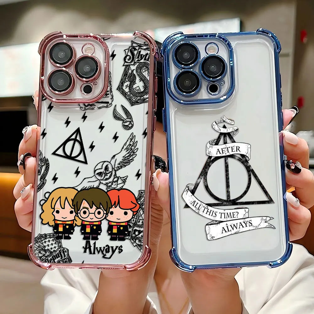 Case Harry Potter Edição Especial — Transparente Anti Impacto para iPhone 11 ao 16