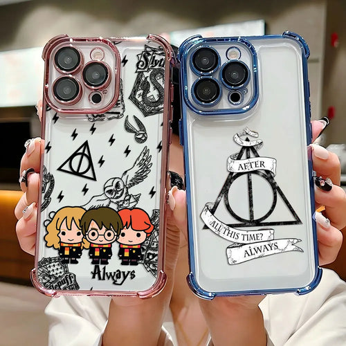 Case Harry Potter Edição Especial — Transparente Anti Impacto para iPhone 11 ao 16
