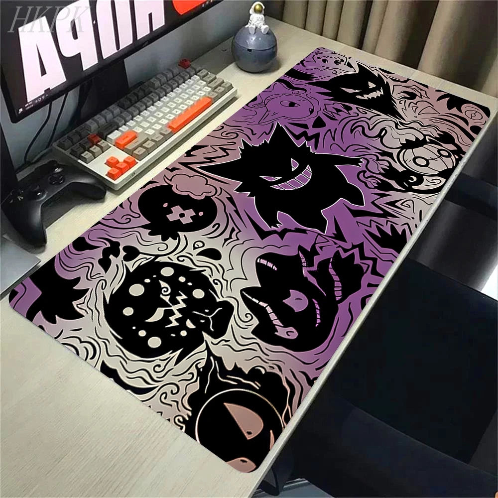 Mousepad Gamer Pokémon Gengar XL – Base Antiderrapante e Borda Reforçada