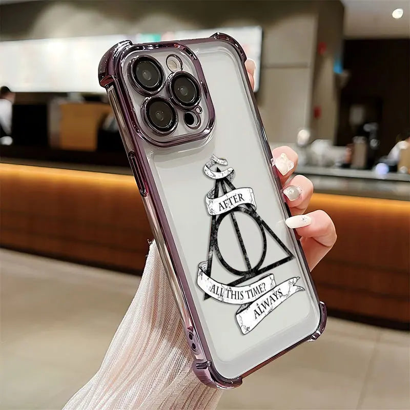 Case Harry Potter Edição Especial — Transparente Anti Impacto para iPhone 11 ao 16