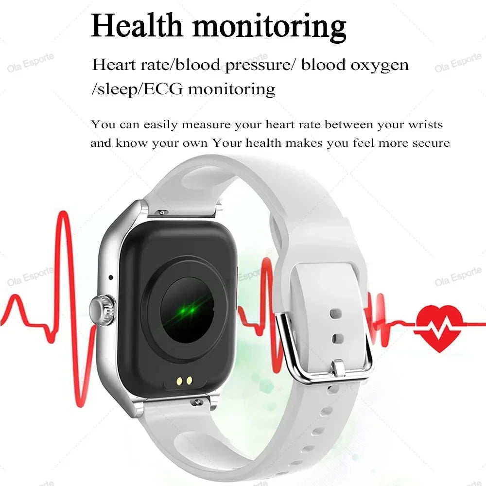 Smart Watch para Android e iOS, tela HD de 1,83 polegadas