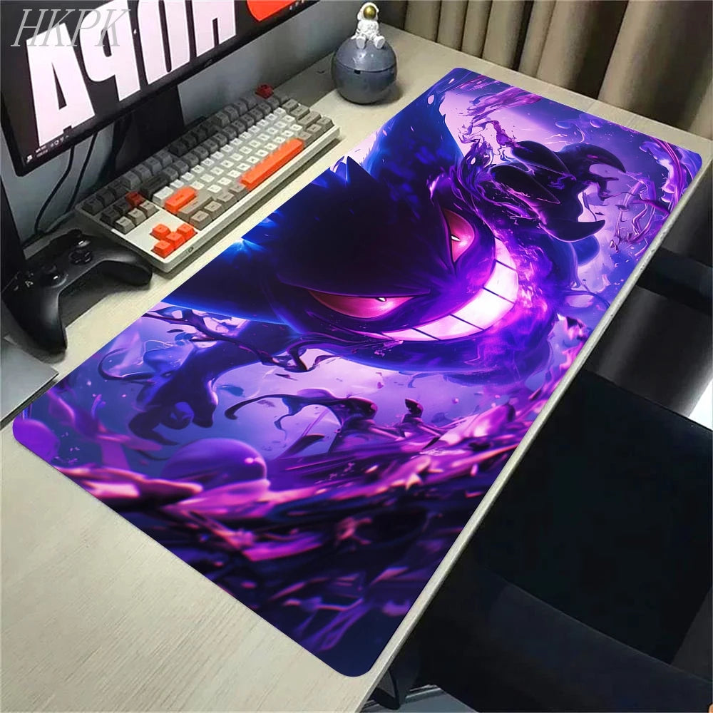 Mousepad Gamer Pokémon Gengar XL – Base Antiderrapante e Borda Reforçada