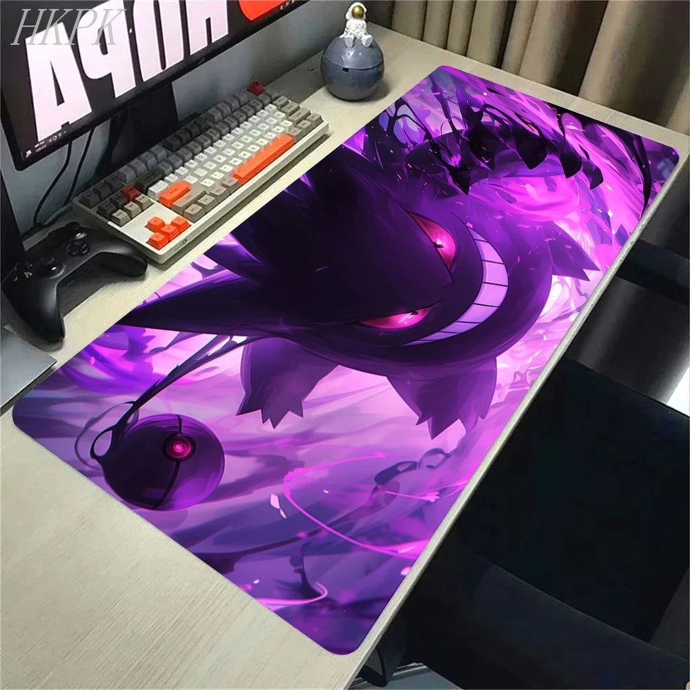 Mousepad Gamer Pokémon Gengar XL – Base Antiderrapante e Borda Reforçada