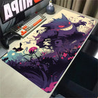 Mousepad Gamer Pokémon Gengar XL – Base Antiderrapante e Borda Reforçada