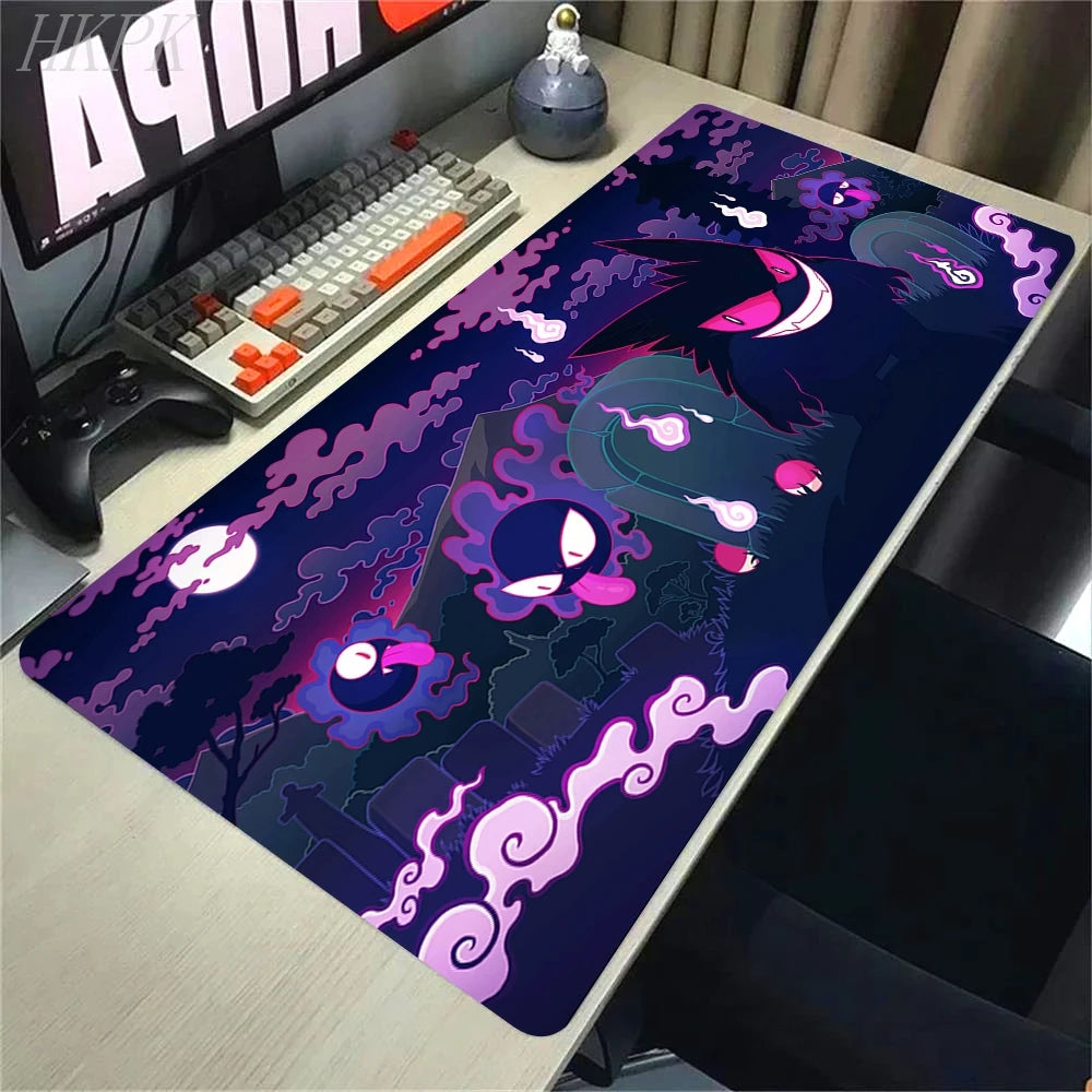 Mousepad Gamer Pokémon Gengar XL – Base Antiderrapante e Borda Reforçada