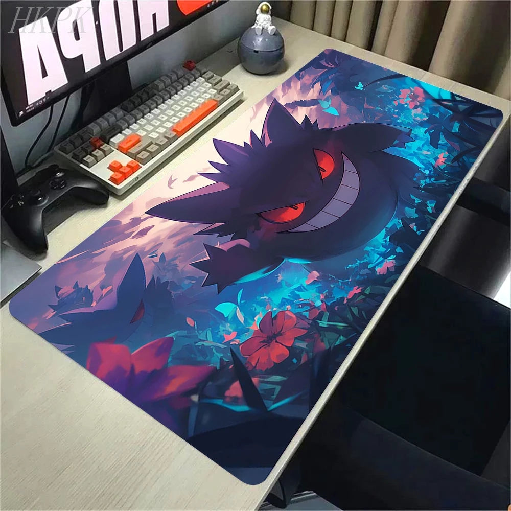 Mousepad Gamer Pokémon Gengar XL – Base Antiderrapante e Borda Reforçada