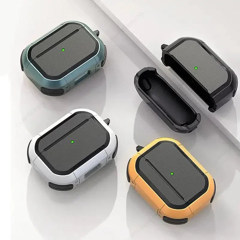 Case Titânio Elite – Compatível com AirPods 4, Pro 2 USB-C e Pro 3