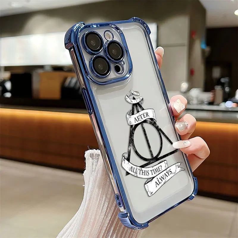 Case Harry Potter Edição Especial — Transparente Anti Impacto para iPhone 11 ao 16
