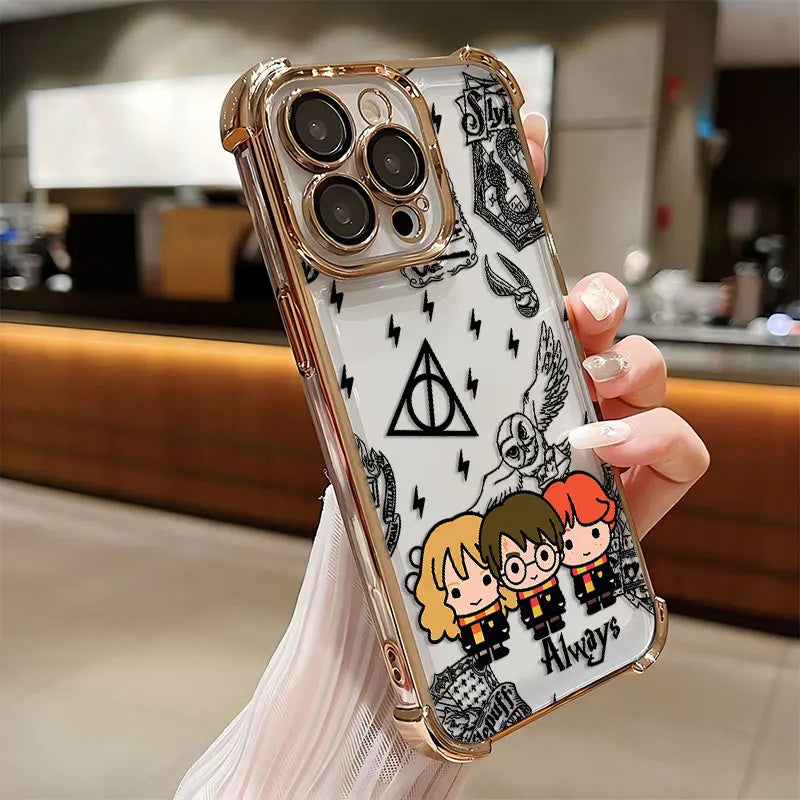 Case Harry Potter Edição Especial — Transparente Anti Impacto para iPhone 11 ao 16
