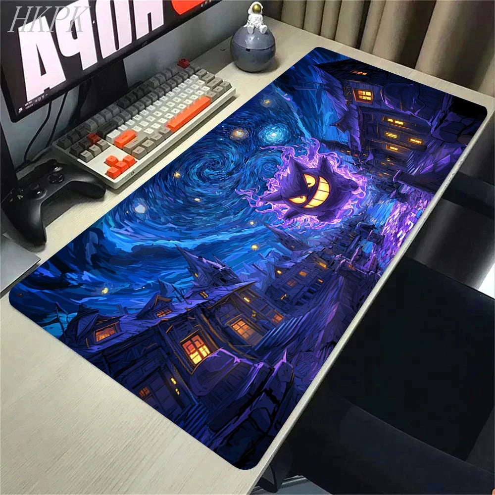 Mousepad Gamer Pokémon Gengar XL – Base Antiderrapante e Borda Reforçada