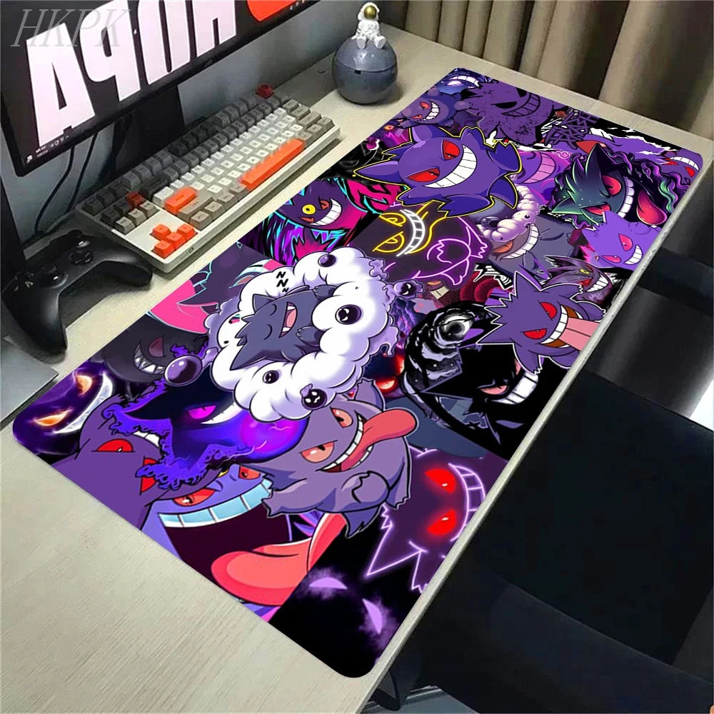 Mousepad Gamer Pokémon Gengar XL – Base Antiderrapante e Borda Reforçada