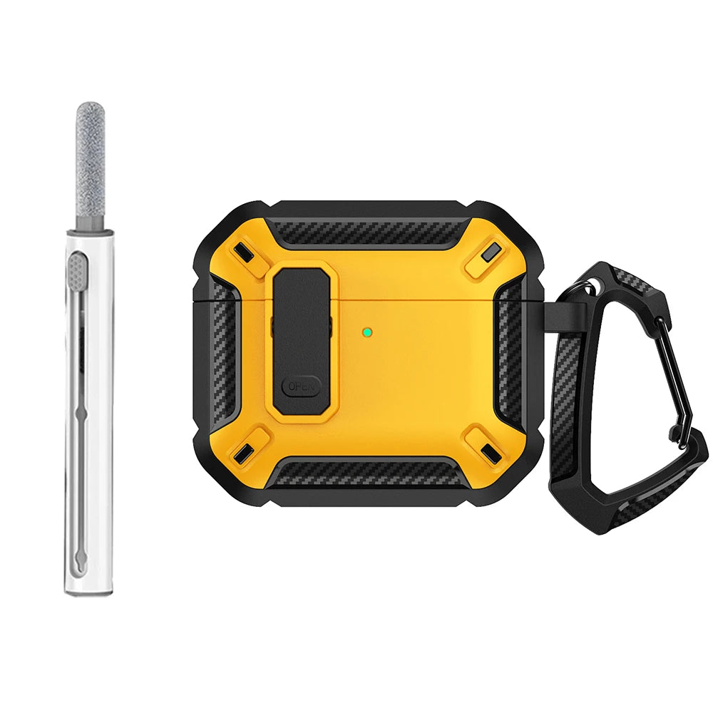 Case Elite Blindada – Ultra Proteção com Trava de Segurança (AirPods 4)