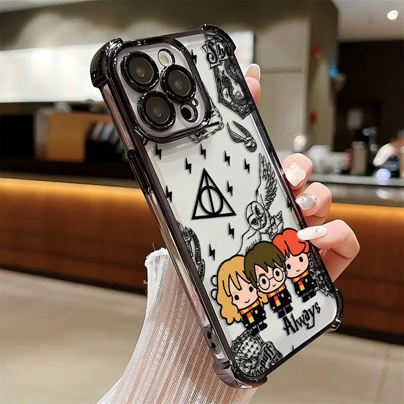 Case Harry Potter Edição Especial — Transparente Anti Impacto para iPhone 11 ao 16