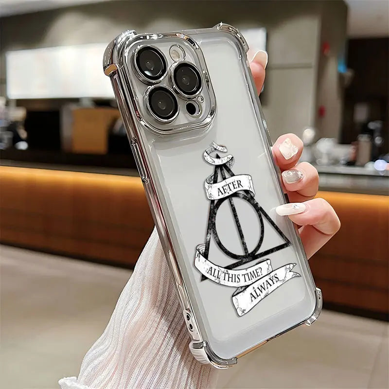 Case Harry Potter Edição Especial — Transparente Anti Impacto para iPhone 11 ao 16