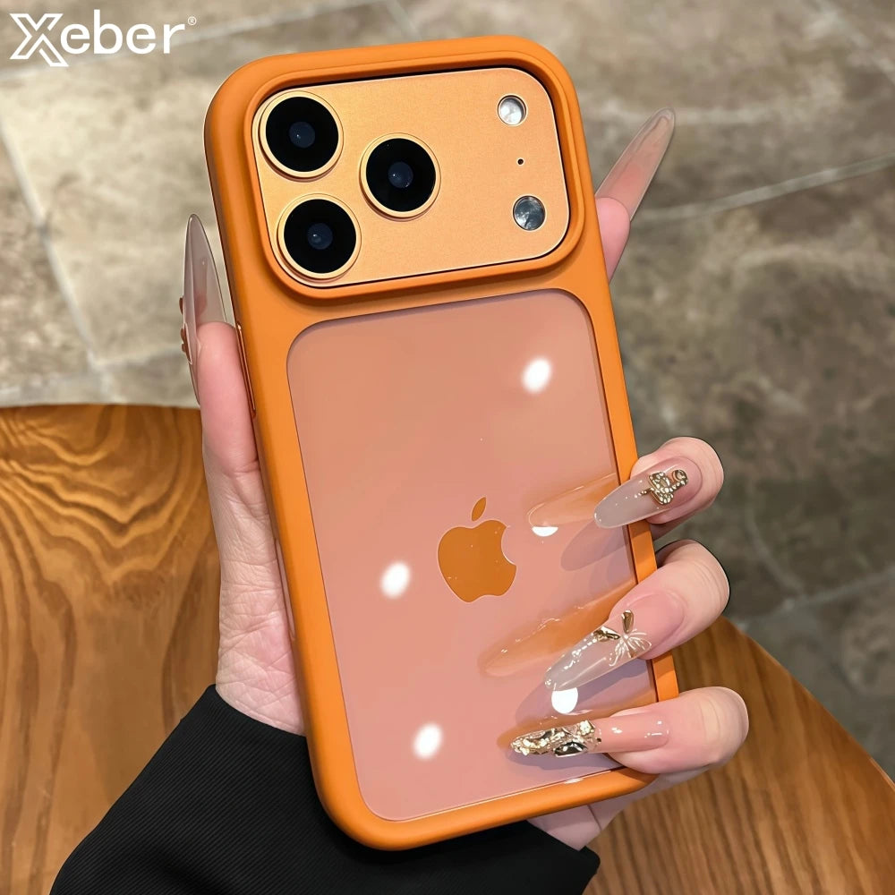 Case Transparente com Botão Inteligente da Câmera – Proteção Premium para iPhone 17