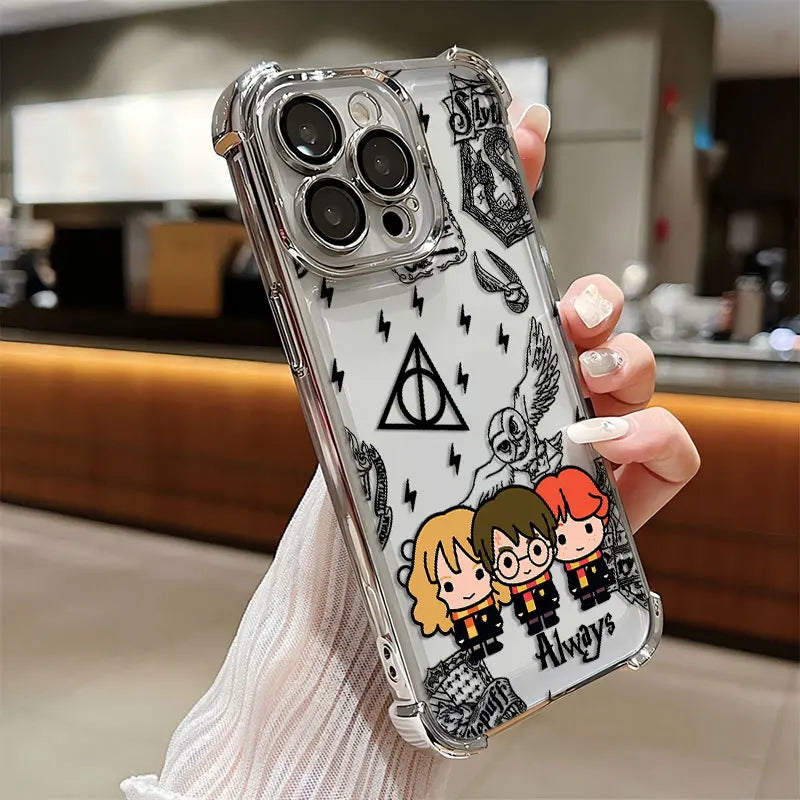 Case Harry Potter Edição Especial — Transparente Anti Impacto para iPhone 11 ao 16