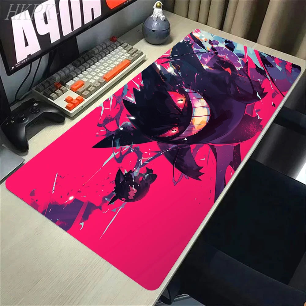 Mousepad Gamer Pokémon Gengar XL – Base Antiderrapante e Borda Reforçada