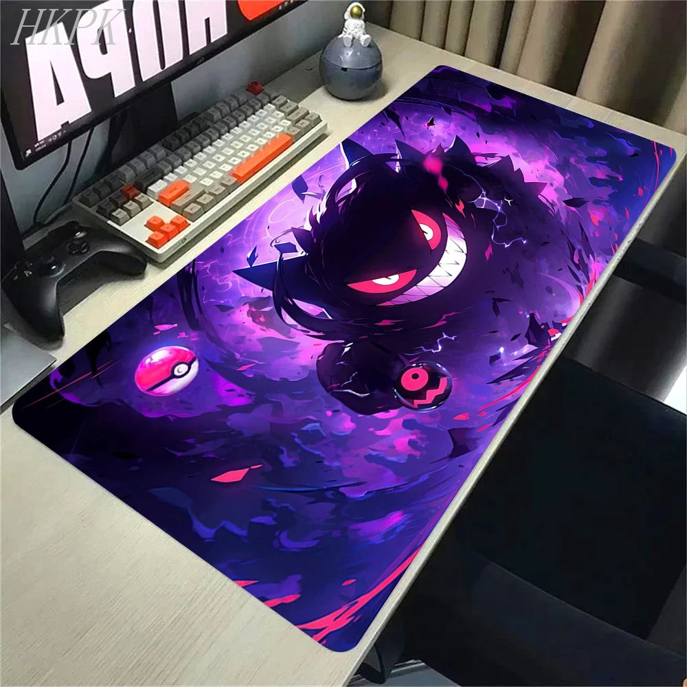 Mousepad Gamer Pokémon Gengar XL – Base Antiderrapante e Borda Reforçada