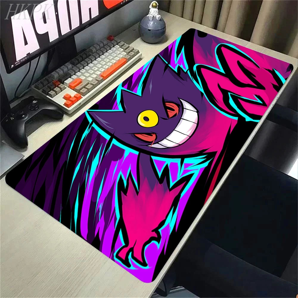Mousepad Gamer Pokémon Gengar XL – Base Antiderrapante e Borda Reforçada