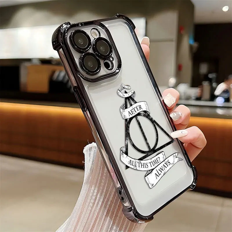 Case Harry Potter Edição Especial — Transparente Anti Impacto para iPhone 11 ao 16