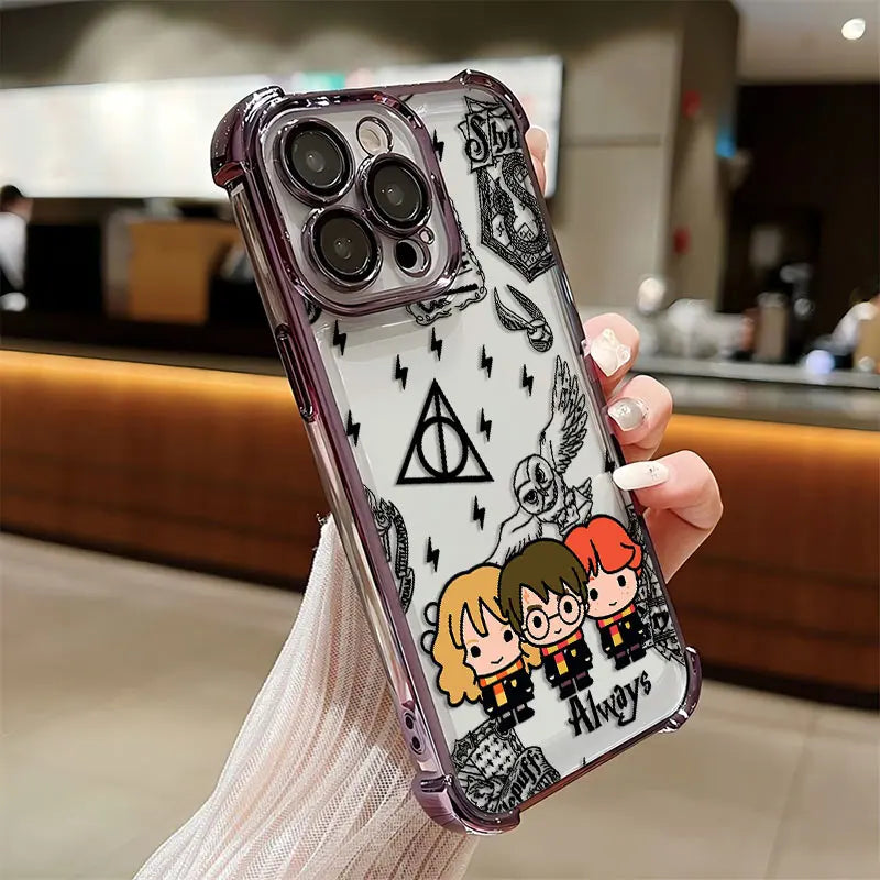 Case Harry Potter Edição Especial — Transparente Anti Impacto para iPhone 11 ao 16