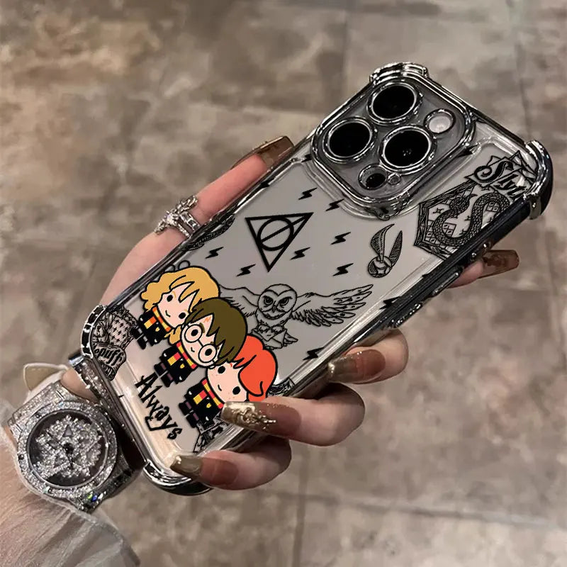Case Harry Potter Edição Especial — Transparente Anti Impacto para iPhone 11 ao 16