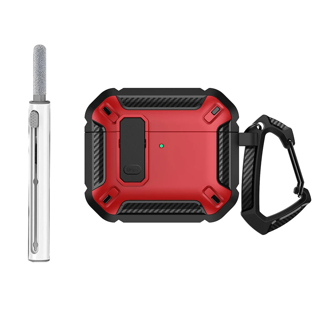 Case Elite Blindada – Ultra Proteção com Trava de Segurança (AirPods 4)