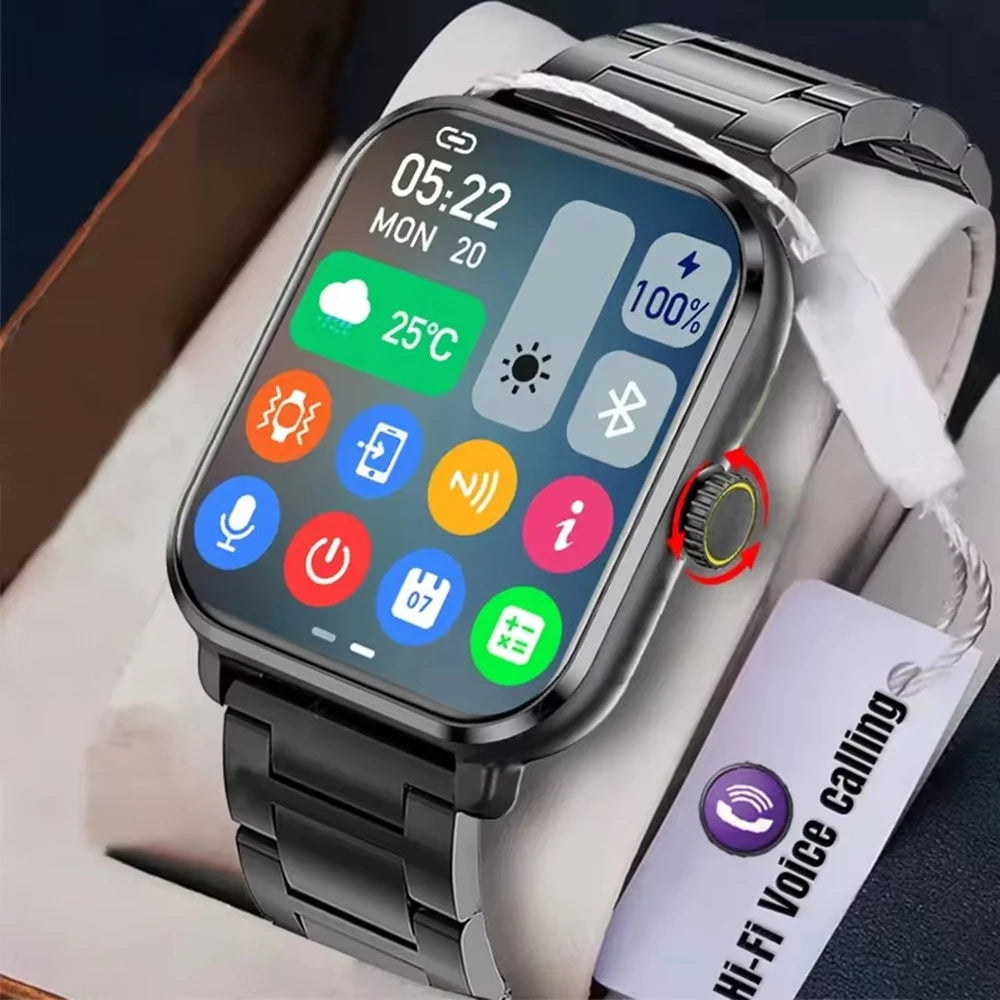 Smart Watch para Android e iOS, tela HD de 1,83 polegadas
