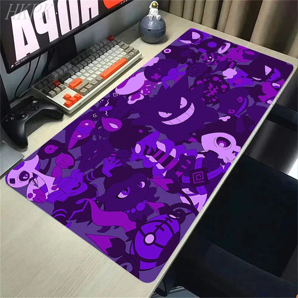 Mousepad Gamer Pokémon Gengar XL – Base Antiderrapante e Borda Reforçada
