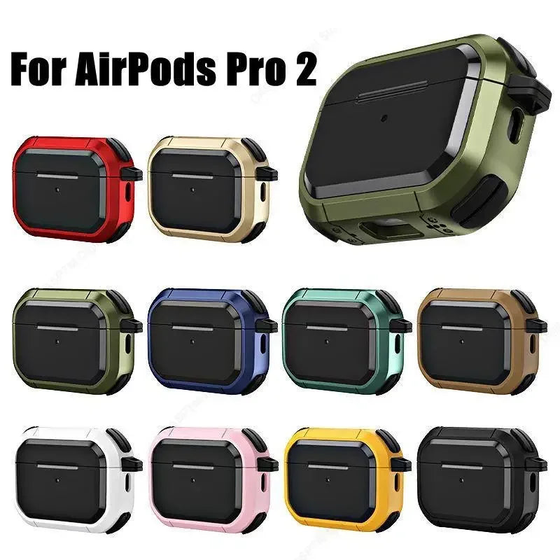 Case Titânio Elite – Compatível com AirPods 4, Pro 2 USB-C e Pro 3